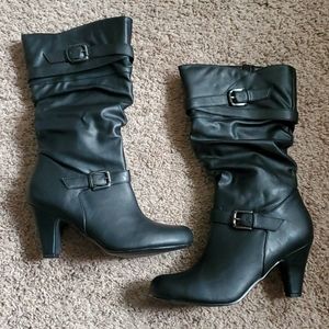 Women's Black mid-calf boots size 11M